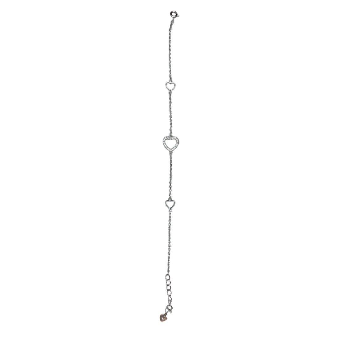 Bracciale Donna Re Mida Argento Cuori Zirconi BR-Djv-1